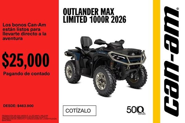 OUTLANDER MAX LIMITED 1000R 2026