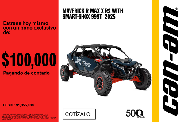 MAVERICK R MAX X RS WITH SMART-SHOX 999T 2025